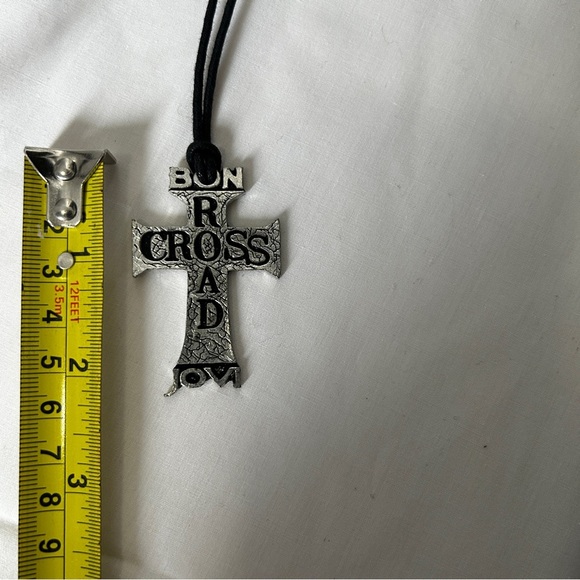 Bon Jovi Cross Roads Tour Merchandise Pewter Adjustable Necklace Collectable - Picture 5 of 7